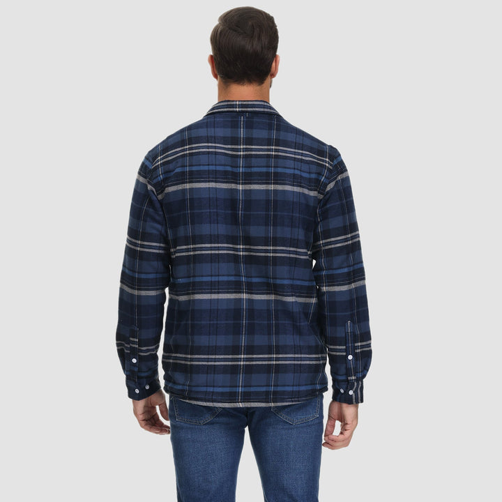 Klaus™ - Men's Lined Plaid Shirt Jacket