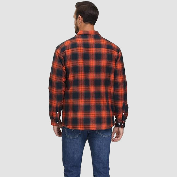 Klaus™ - Men's Lined Plaid Shirt Jacket