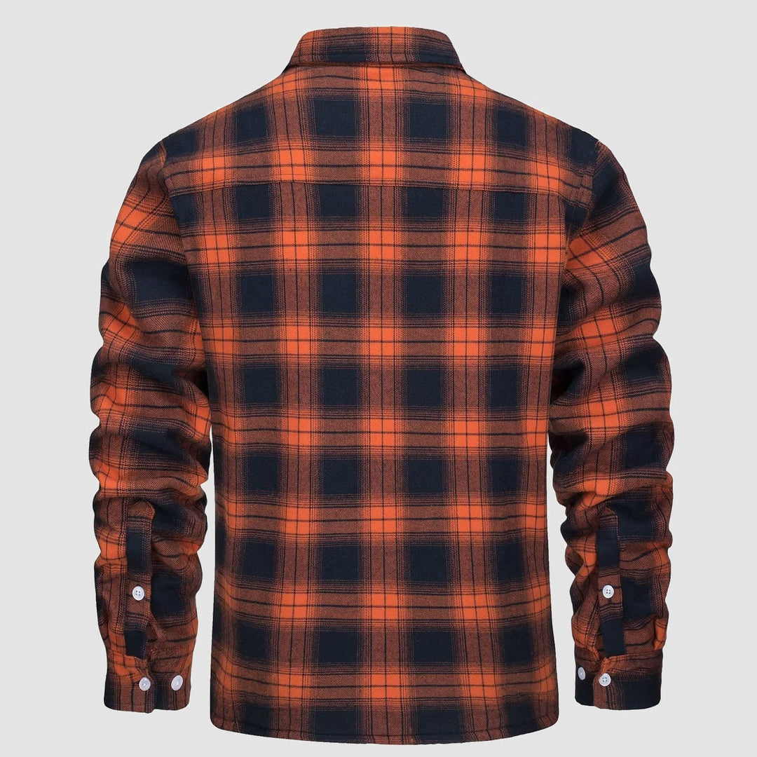 Klaus™ - Men's Lined Plaid Shirt Jacket