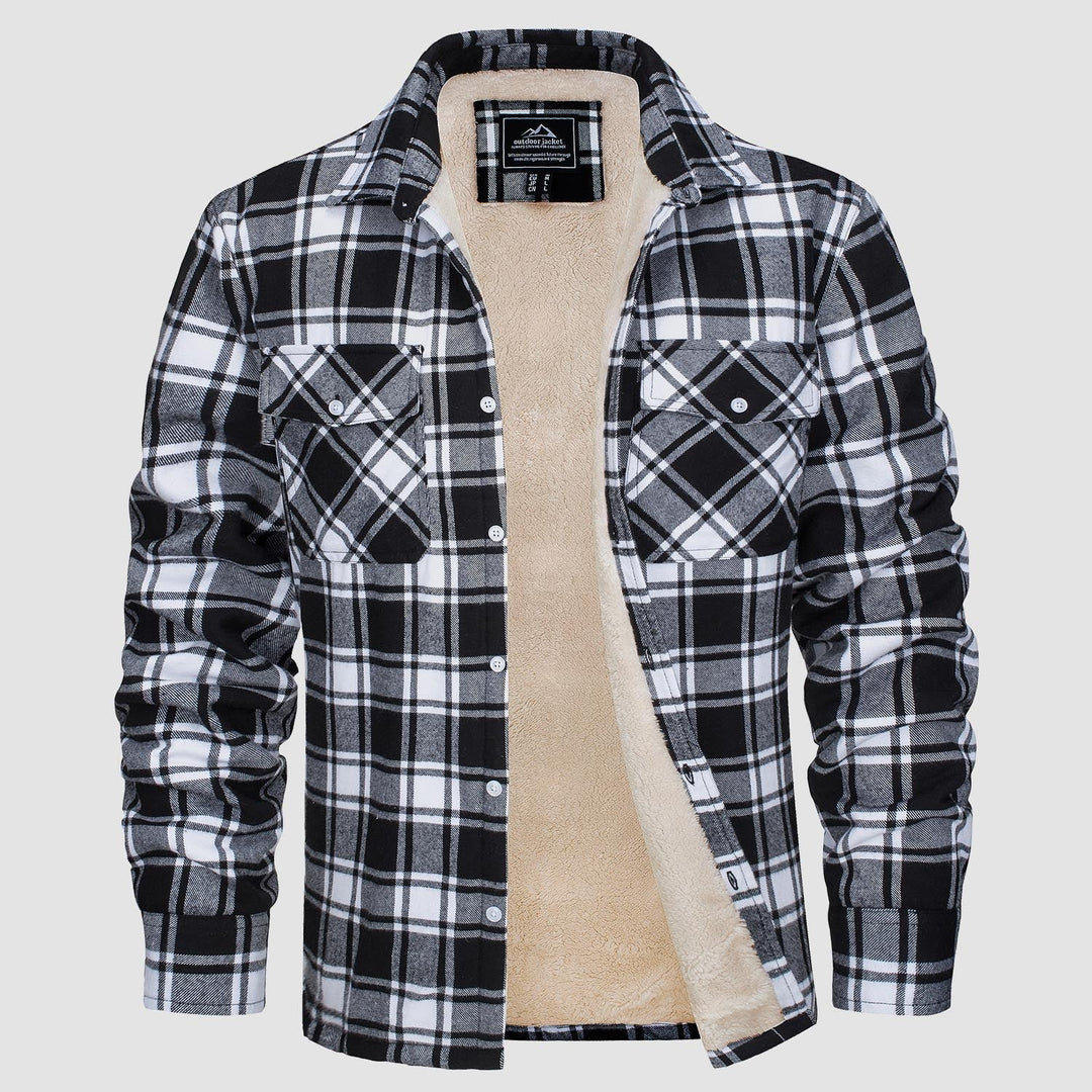 Klaus™ - Men's Lined Plaid Shirt Jacket