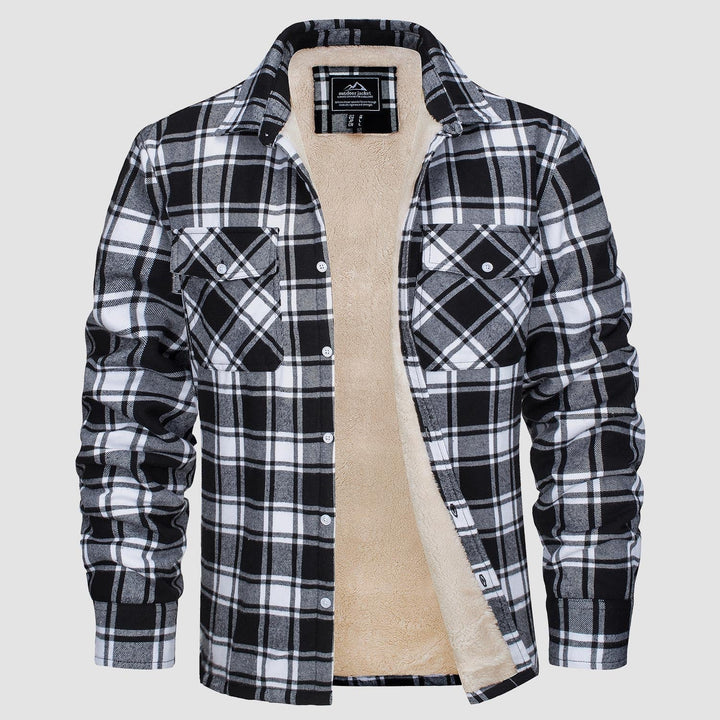 Klaus™ - Men's Lined Plaid Shirt Jacket