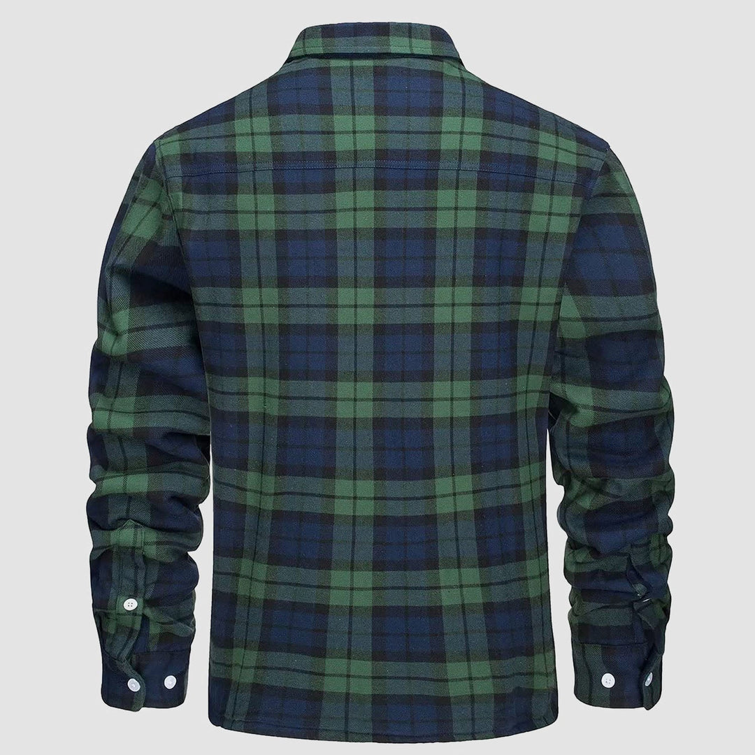 Klaus™ - Men's Lined Plaid Shirt Jacket