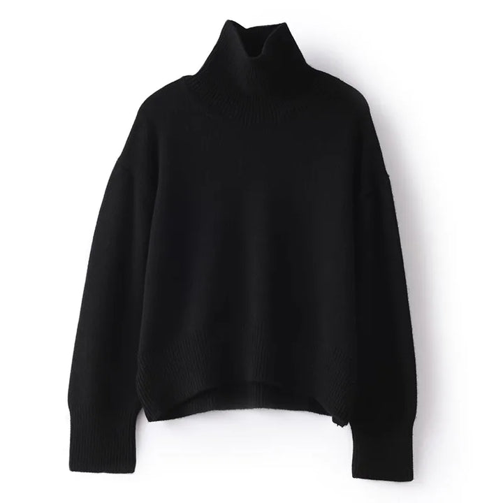 Elena™ - Pure Cashmere Turtleneck Sweater