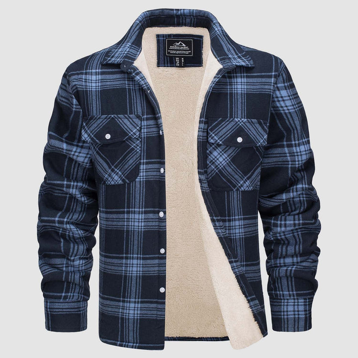 Klaus™ - Men's Lined Plaid Shirt Jacket